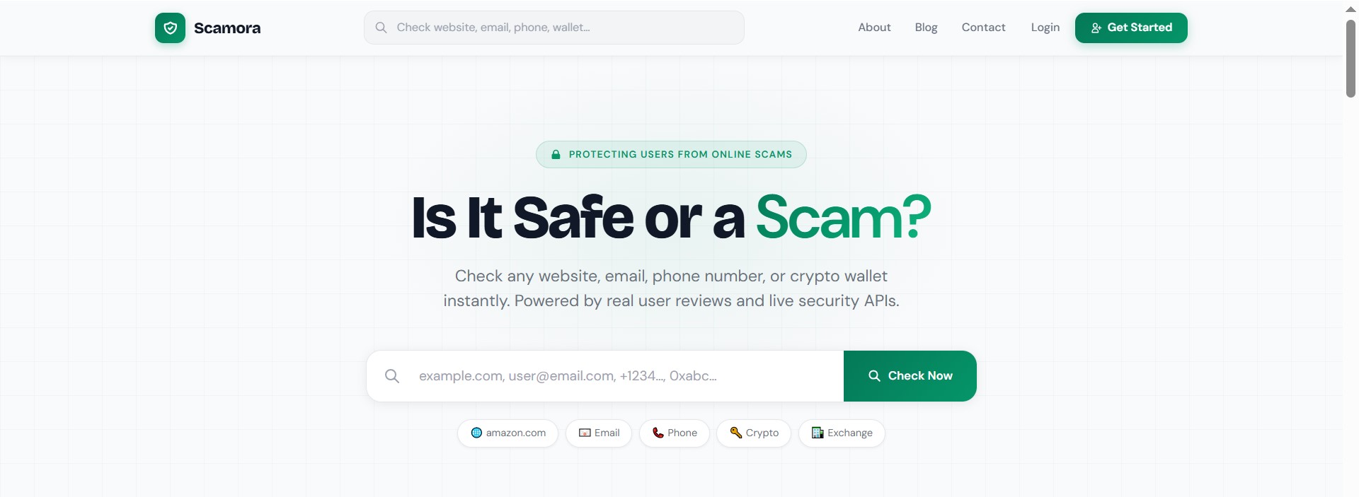 Scamora – Real-Time Scam Detection & Threat Intelligence Platform
